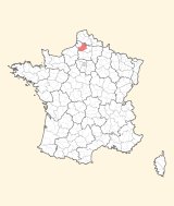 kaart ligging Amiens
