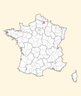 kaart ligging Saint-Quentin