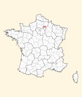 kaart ligging Soissons