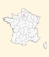 kaart ligging Clermont