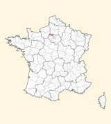 kaart ligging Pontoise