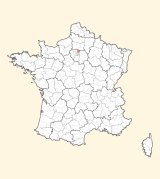 kaart ligging Sarcelles