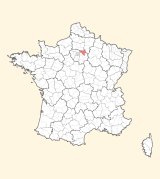 kaart ligging Meaux