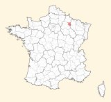 kaart ligging Sainte-Menehould