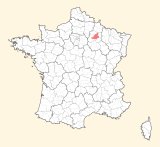 kaart ligging Châlons-en-Champagne