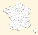 kaart ligging Vitry-le-François