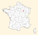 kaart ligging Bar-sur-Aube