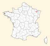 kaart ligging Château-Salins