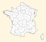 kaart ligging Saint-Dié-des-Vosges