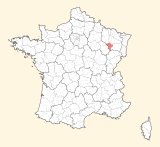 kaart ligging Neufchâteau