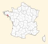 kaart ligging Lorient