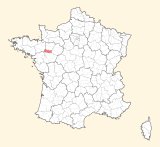 kaart ligging Château-Gontier
