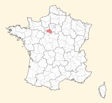 kaart ligging Chartres