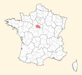 kaart ligging Orléans