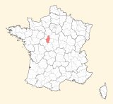 kaart ligging Blois