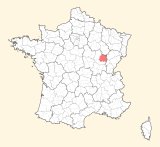 kaart ligging Dijon
