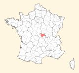 kaart ligging Moulins