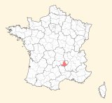 kaart ligging Le Puy-en-Velay