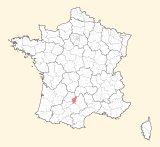 kaart ligging Villefranche-de-Rouergue