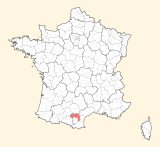 kaart ligging Carcassonne