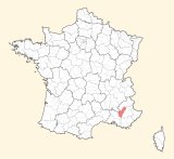 kaart ligging Forcalquier