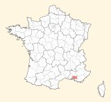 kaart ligging Aix-en-Provence