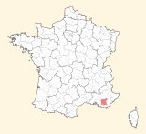 kaart ligging Brignoles