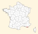 kaart ligging Toulon