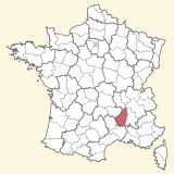 kaart ligging Ardèche