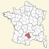 kaart ligging Aveyron