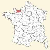 kaart ligging Calvados