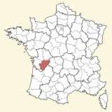 kaart ligging Charente