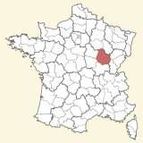 kaart ligging Côte-d'Or