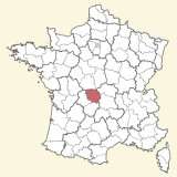kaart ligging Creuse