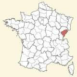 kaart ligging Doubs