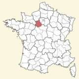kaart ligging Eure-et-Loir
