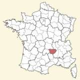 kaart ligging Haute-Loire