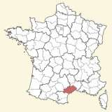 kaart ligging Hérault
