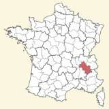 kaart ligging Isère