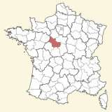 kaart ligging Loir-et-Cher