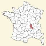 kaart ligging Loire