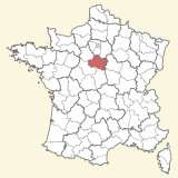 kaart ligging Loiret