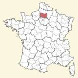 kaart ligging Oise