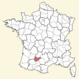 kaart ligging Tarn-et-Garonne