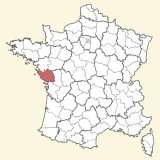kaart ligging Vendée