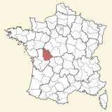 kaart ligging Vienne