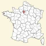 kaart ligging Yvelines